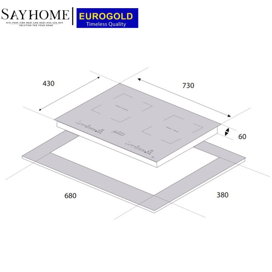bếp từ đôi EUROGOLD EUH1188 tại thành phố Hồ Chí Minh