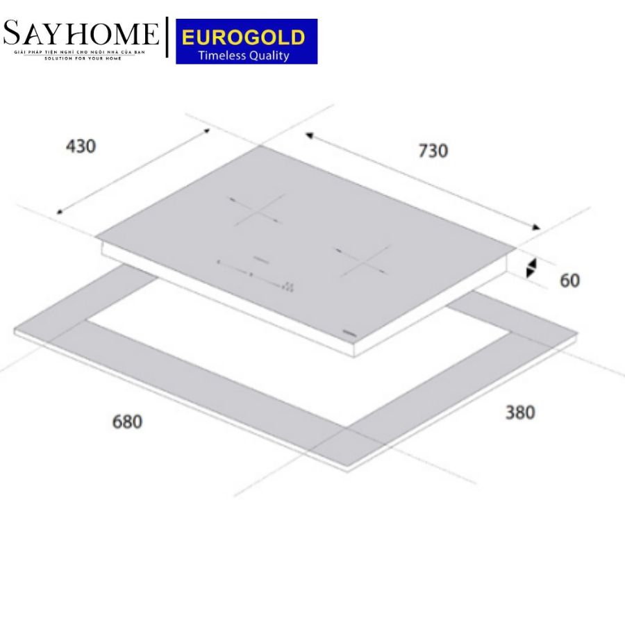 bếp từ đôi EUROGOLD &nbsp;EUH8989Pro&nbsp; tại thành phố Hồ Chí Minh