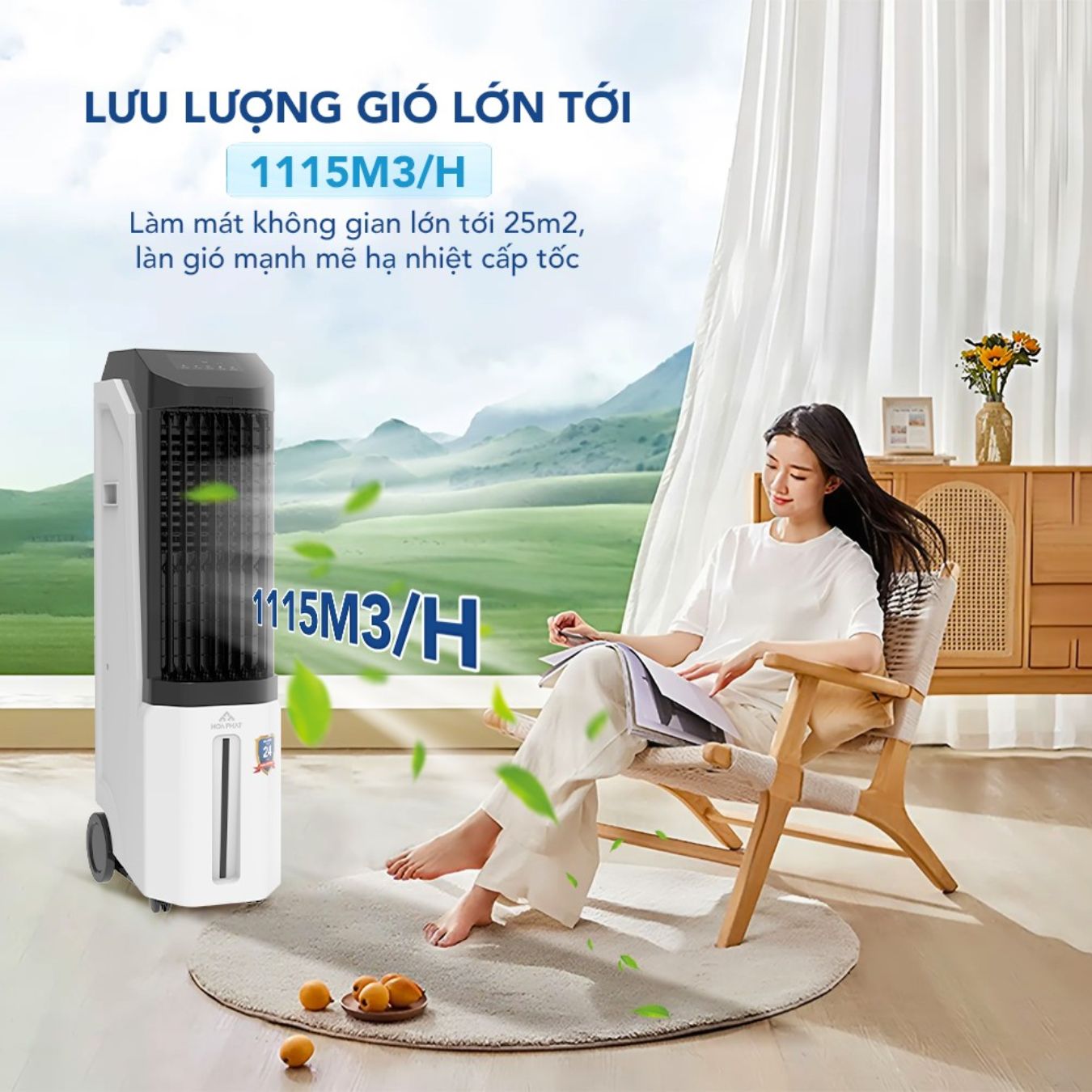Quạt điều hòa không khí cảm ứng Hòa Phát HPCF1-045 tại thành phố Hồ Chí Minh