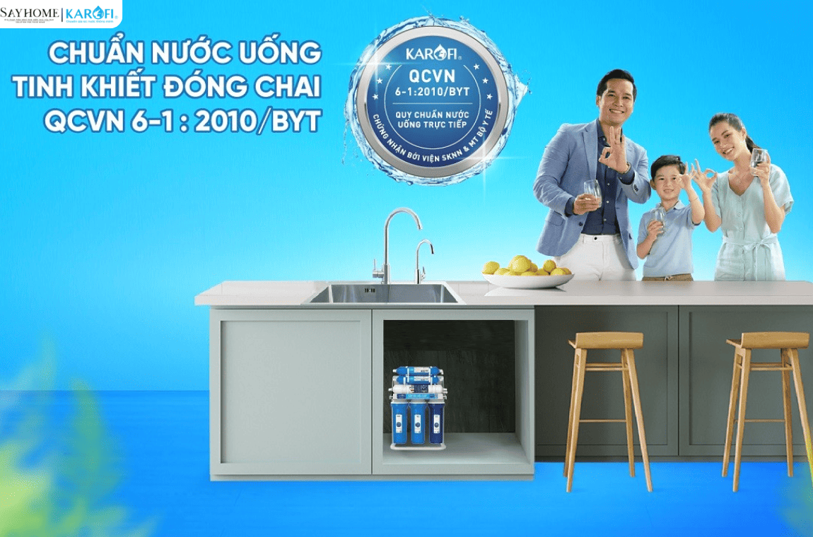 Máy lọc nước để gầm 9 lõi lọc RO Karofi KHY-TN99 tại thành phố Hồ Chí Minh