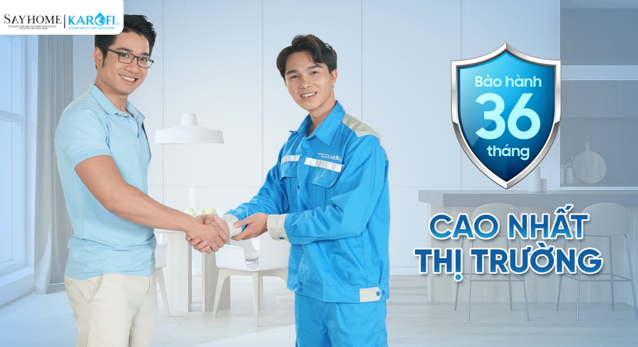 Máy lọc nước để gầm 10 lõi lọc Karofi KAQ-U02V tại thành phố Hồ Chí Minh