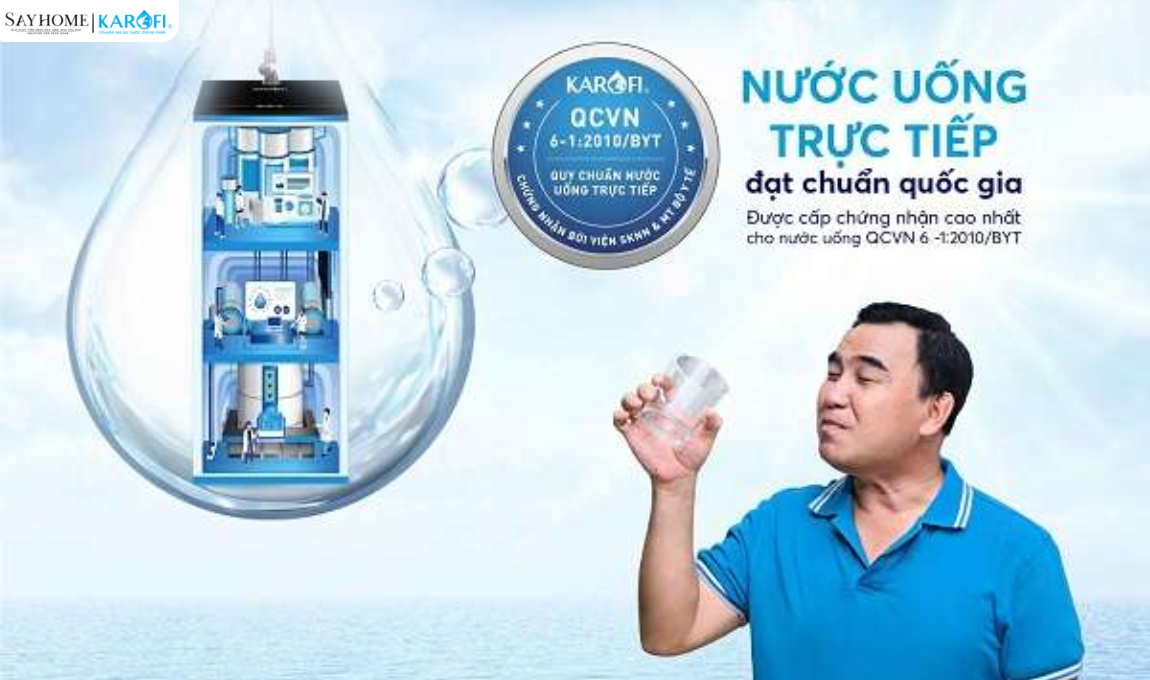 Máy lọc nước không tủ 8 lõi lọc Karofi KT-KS80 tại thành phố Hồ Chí Minh