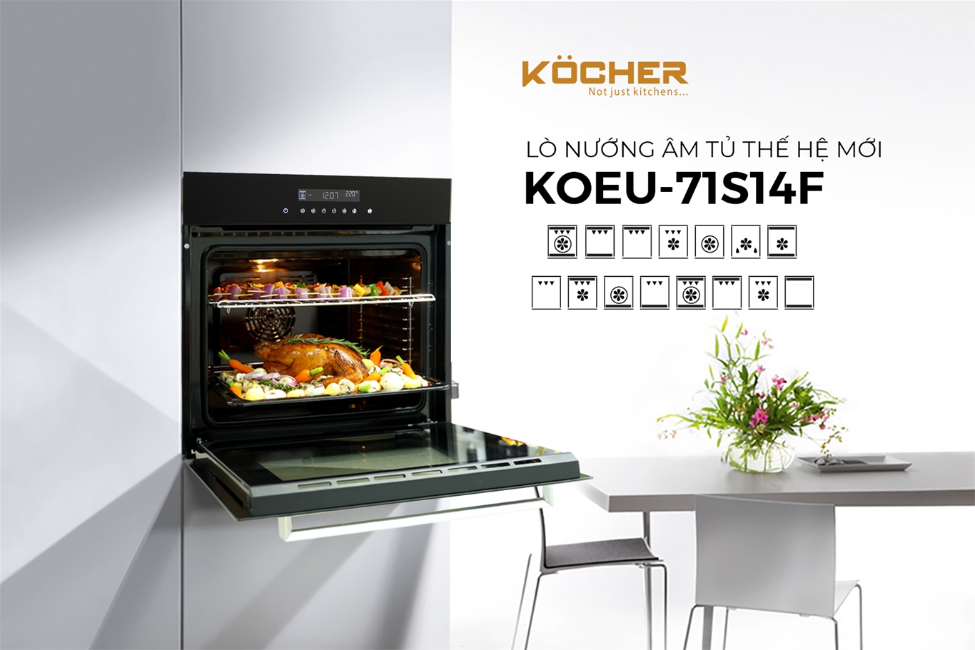 Lò nướng KOCHER KOEU-71S14F tại thành phố Hồ Chí Minh