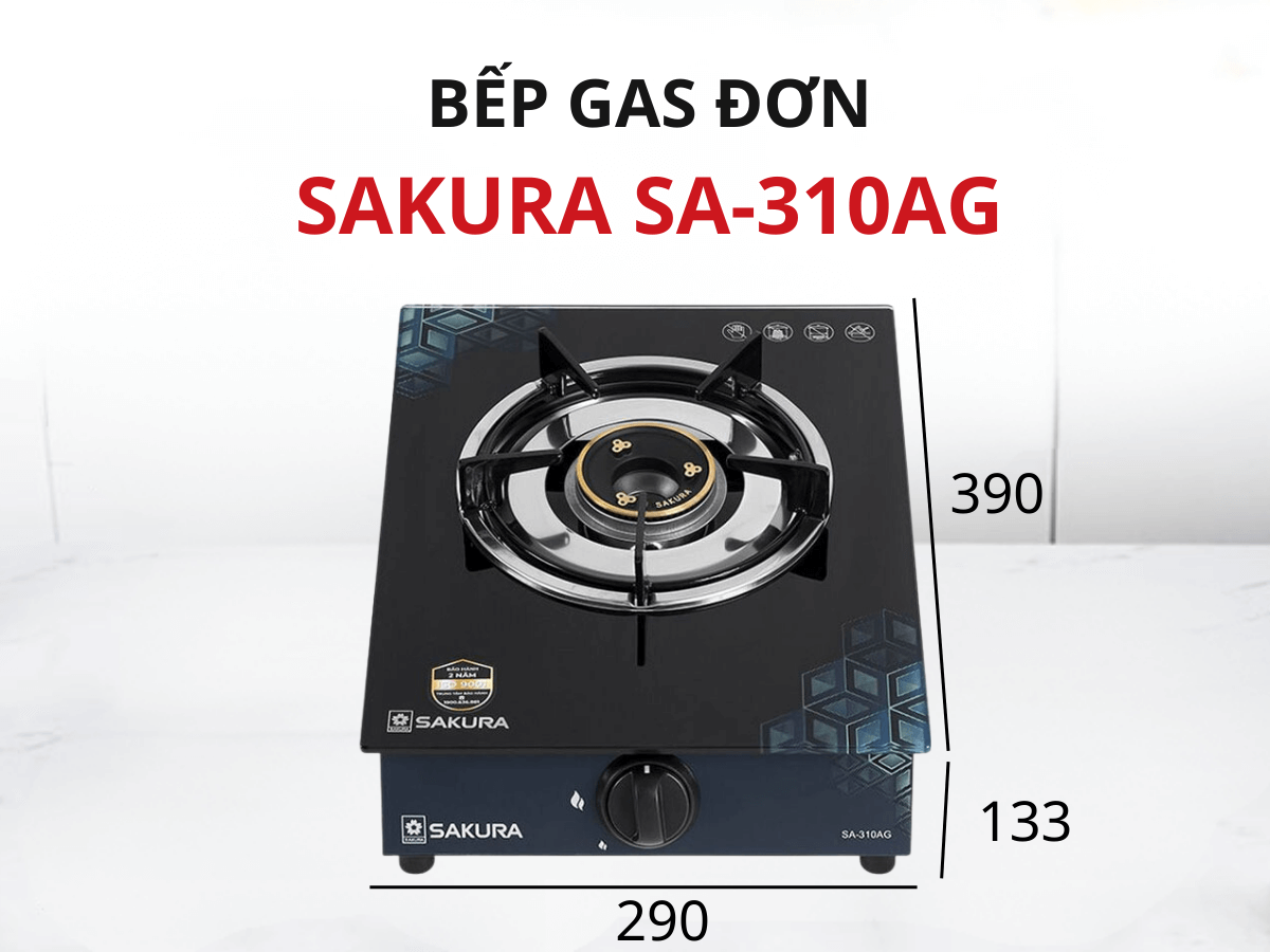 Bếp gas đôi SAKURA SA-310AG tại thành phố Hồ Chí Minh