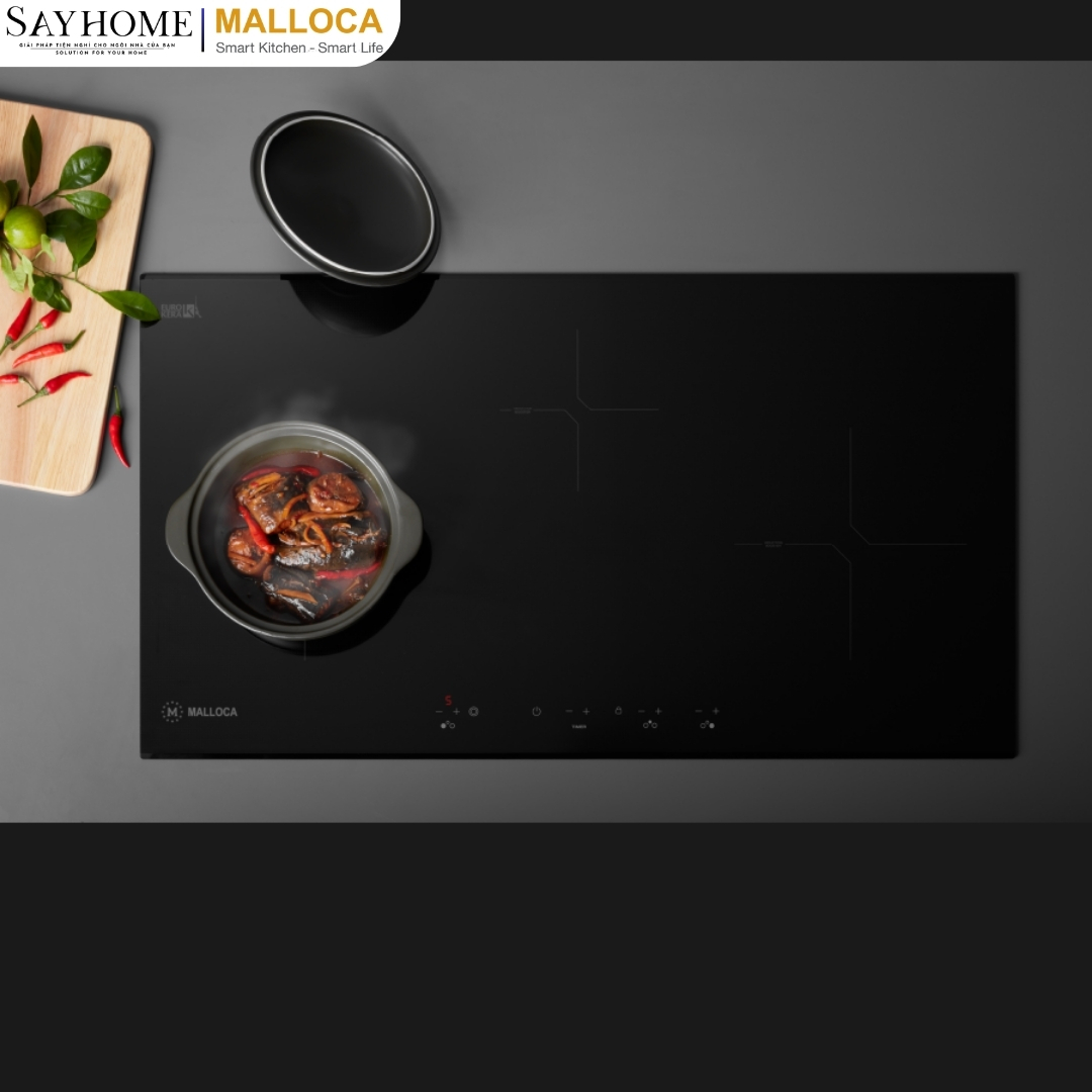 Bếp điện từ kết hợp đôi Malloca MH-03IR N tại thành phố Hồ Chí Minh