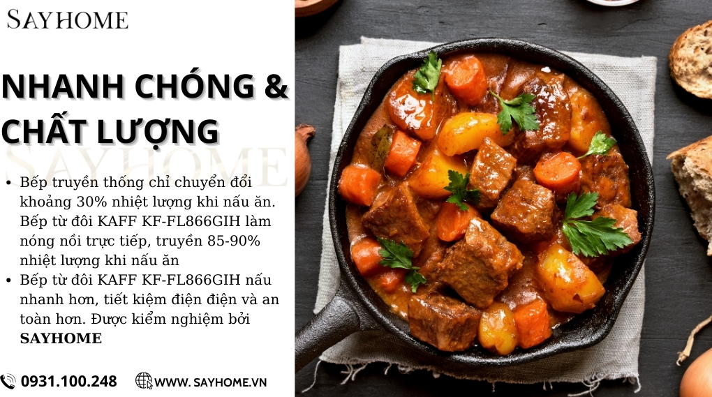 Bếp điện từ đôi KAFF KF-FL866GIH tại thành phố Hồ Chí Minh