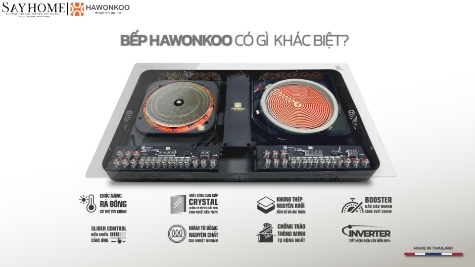 Bếp điện từ đôi HAWONKOO CEH-263-IF  tại thành phố Hồ Chí Minh