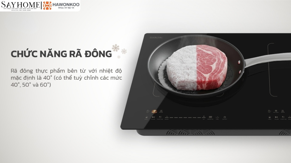 Bếp điện từ đôi HAWONKOO CEH-263-IF tại thành phố Hồ Chí Minh