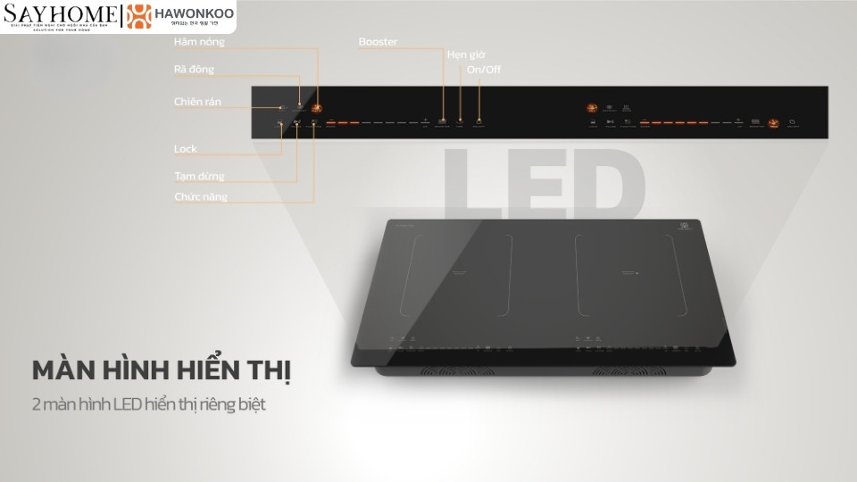 Bếp điện từ đôi HAWONKOO CEH-263-IF  tại thành phố Hồ Chí Minh