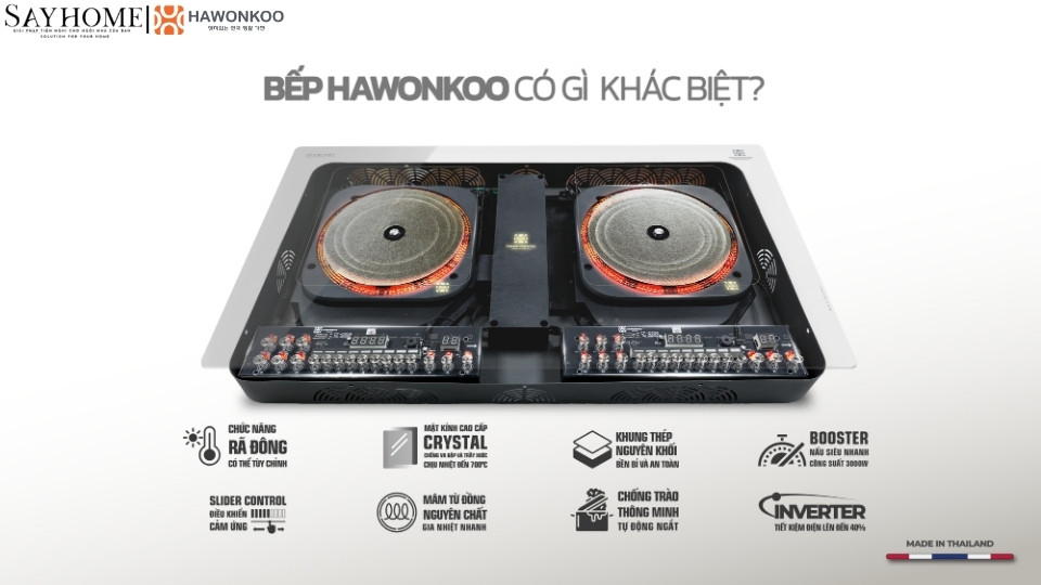 Bếp từ đôi HAWONKOO CEH-266 tại thành phố Hồ Chí Minh
