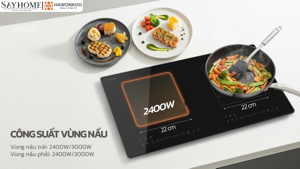 Bếp từ đôi HAWONKOO CEH-266 tại thành phố Hồ Chí Minh