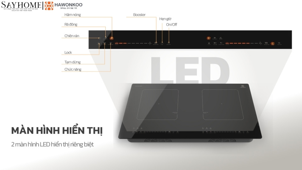 Bếp từ đôi HAWONKOO CEH-266 tại thành phố Hồ Chí Minh