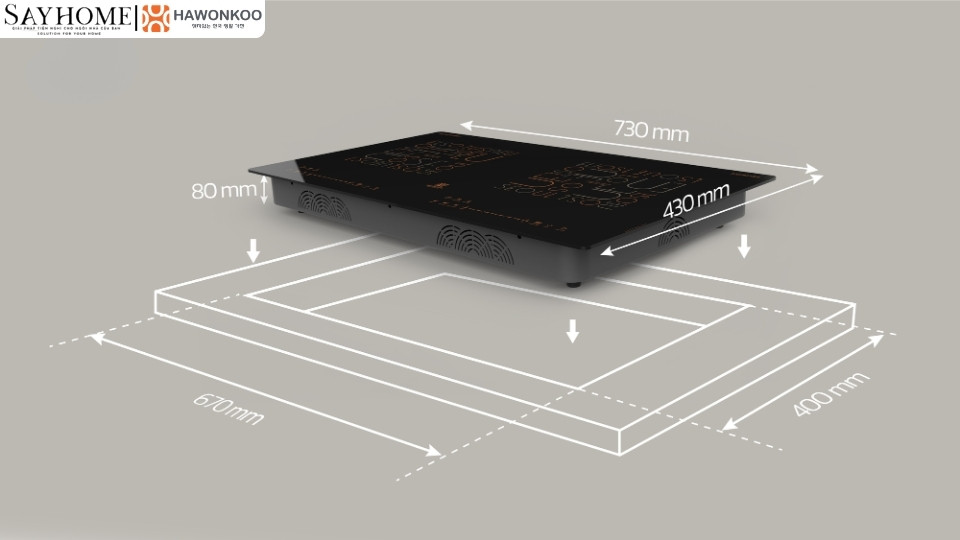 Bếp từ đôi HAWONKOO CEH-286-II tại thành phố Hồ Chí Minh