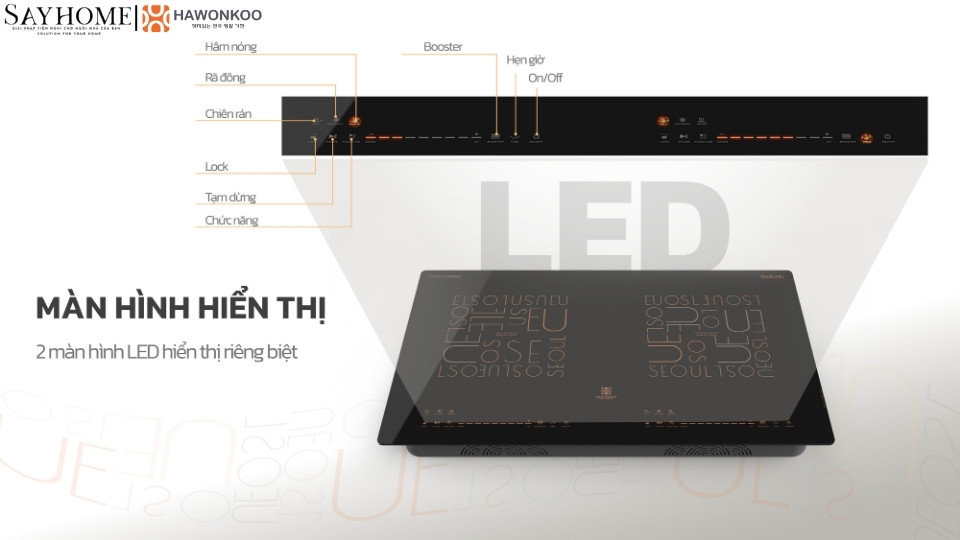 Bếp từ đôi HAWONKOO CEH-286-II tại thành phố Hồ Chí Minh