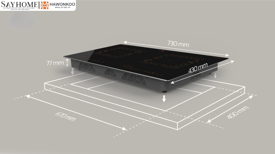 Bếp từ đôi HAWONKOO CEH-288-II tại thành phố Hồ Chí Minh