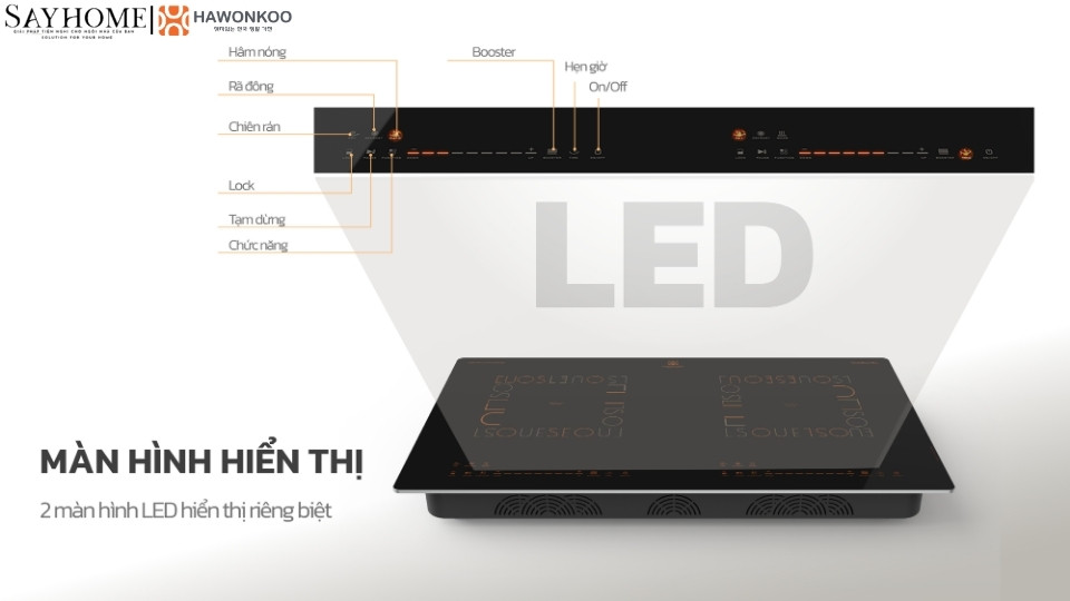 Bếp từ đôi HAWONKOO CEH-288-II tại thành phố Hồ Chí Minh