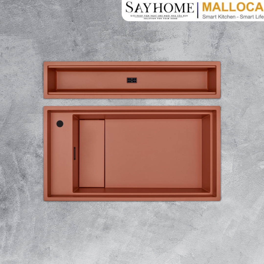 Chậu rửa đá 2 ngăn Malloca MYST K83S - MYST K83L tại thành phố Hồ Chí Minh