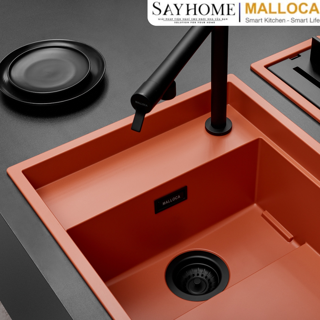 Chậu rửa đá 2 ngăn Malloca MYST K83S - MYST K83L tại thành phố Hồ Chí Minh