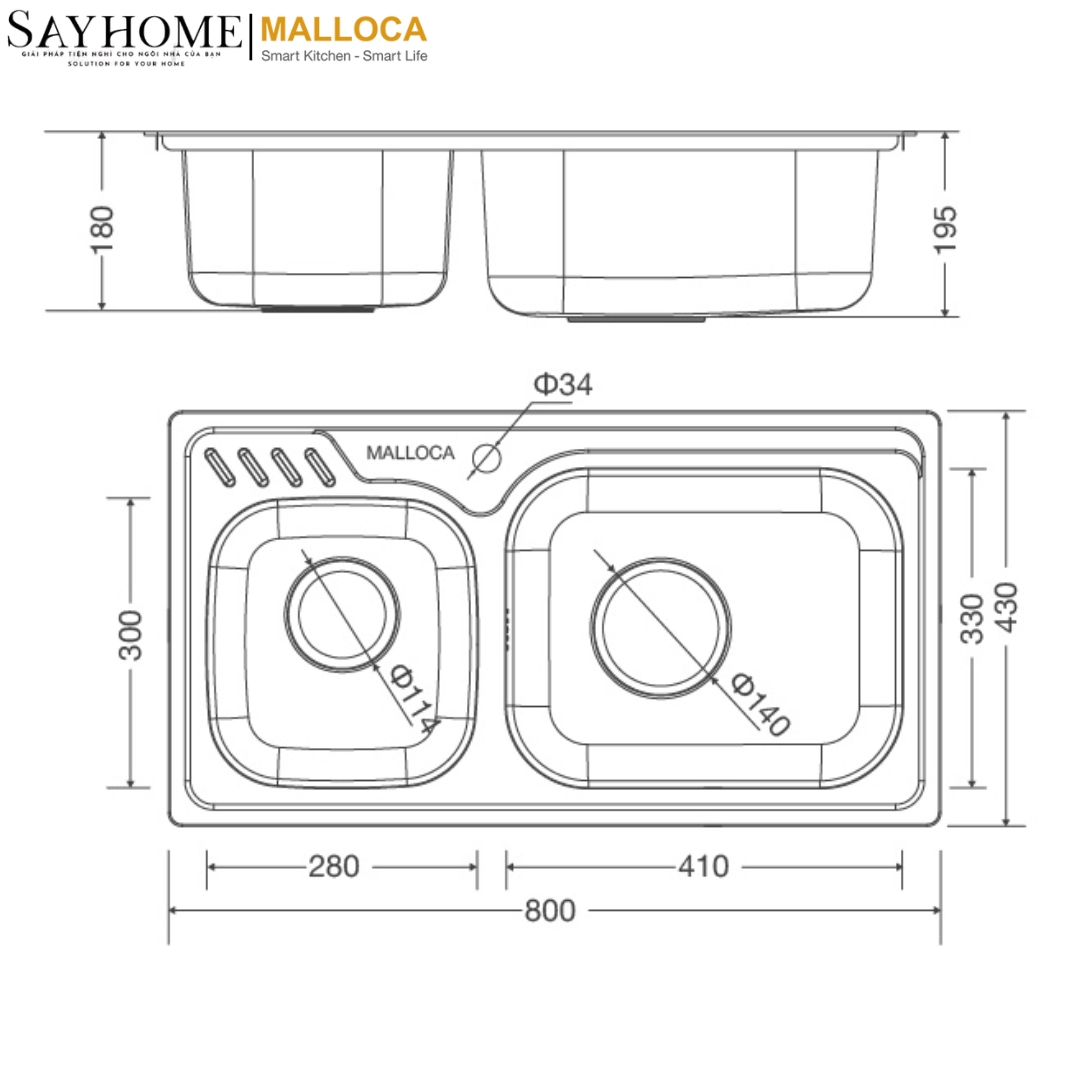 Chậu rửa chén inox MS 1003 NEW tại thành phố Hồ Chí Minh