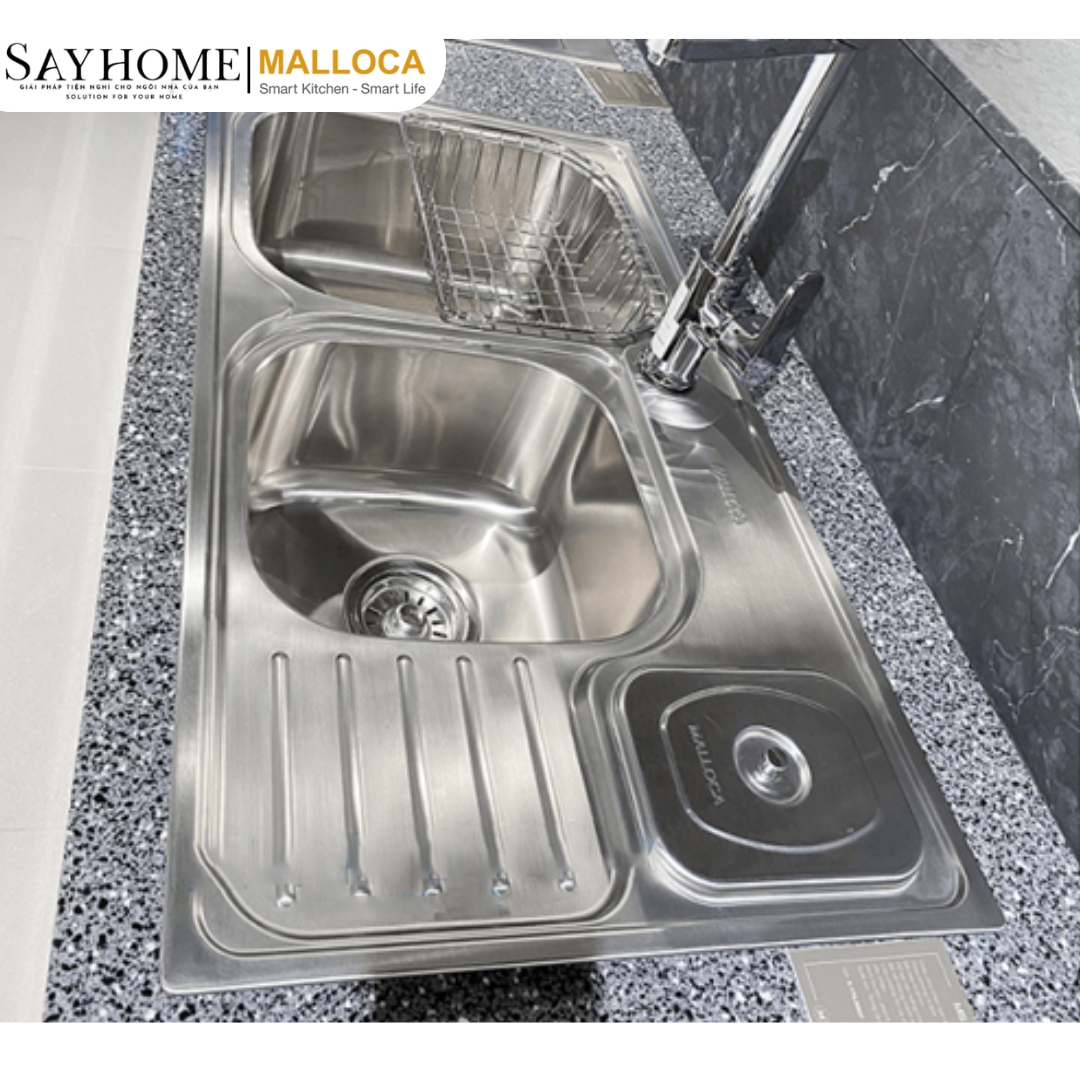 Chậu rửa chén inox Malloca MS 1024 tại thành phố Hồ Chí Minh