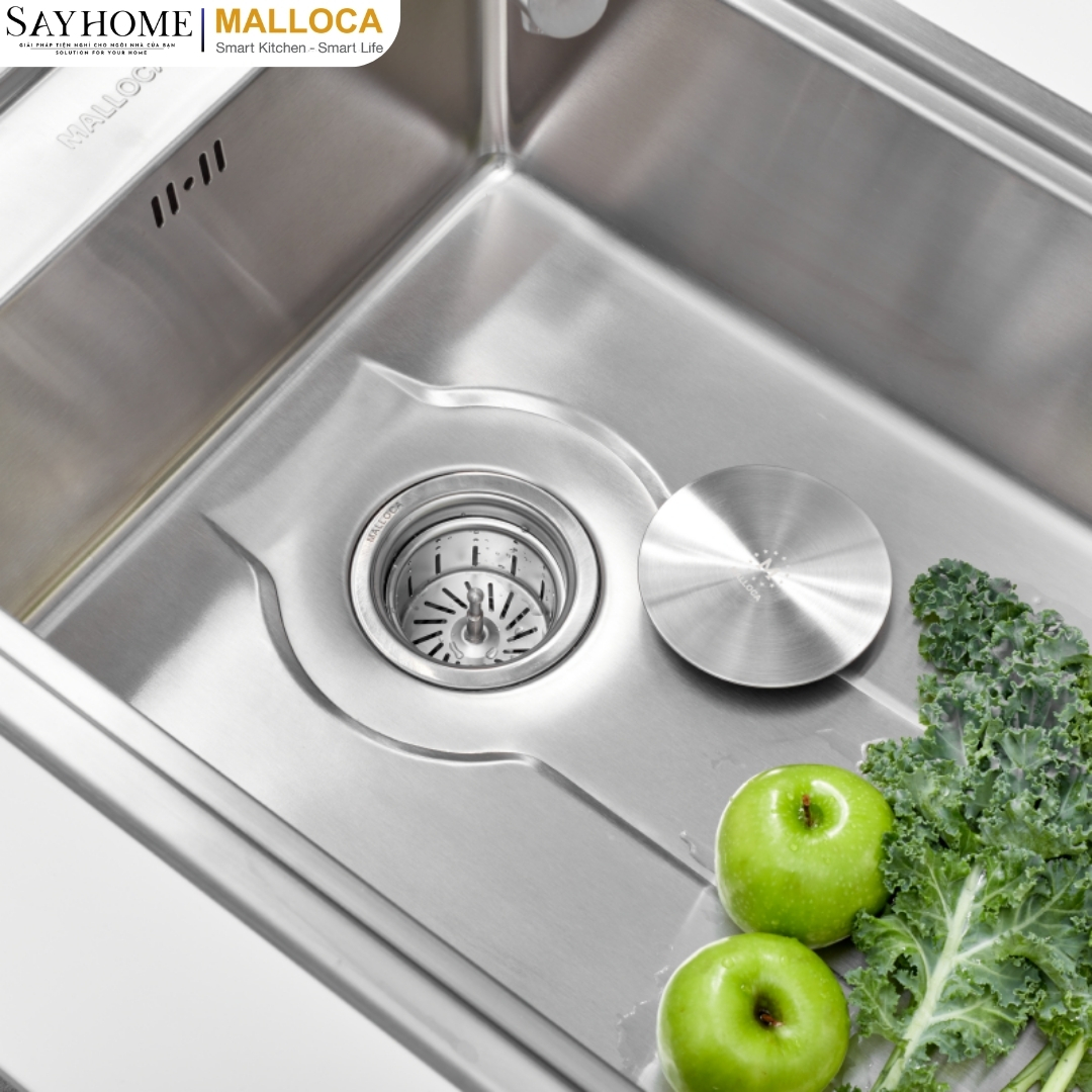 Chậu rửa chén inox Malloca MS 5066W tại thành phố Hồ Chí Minh
