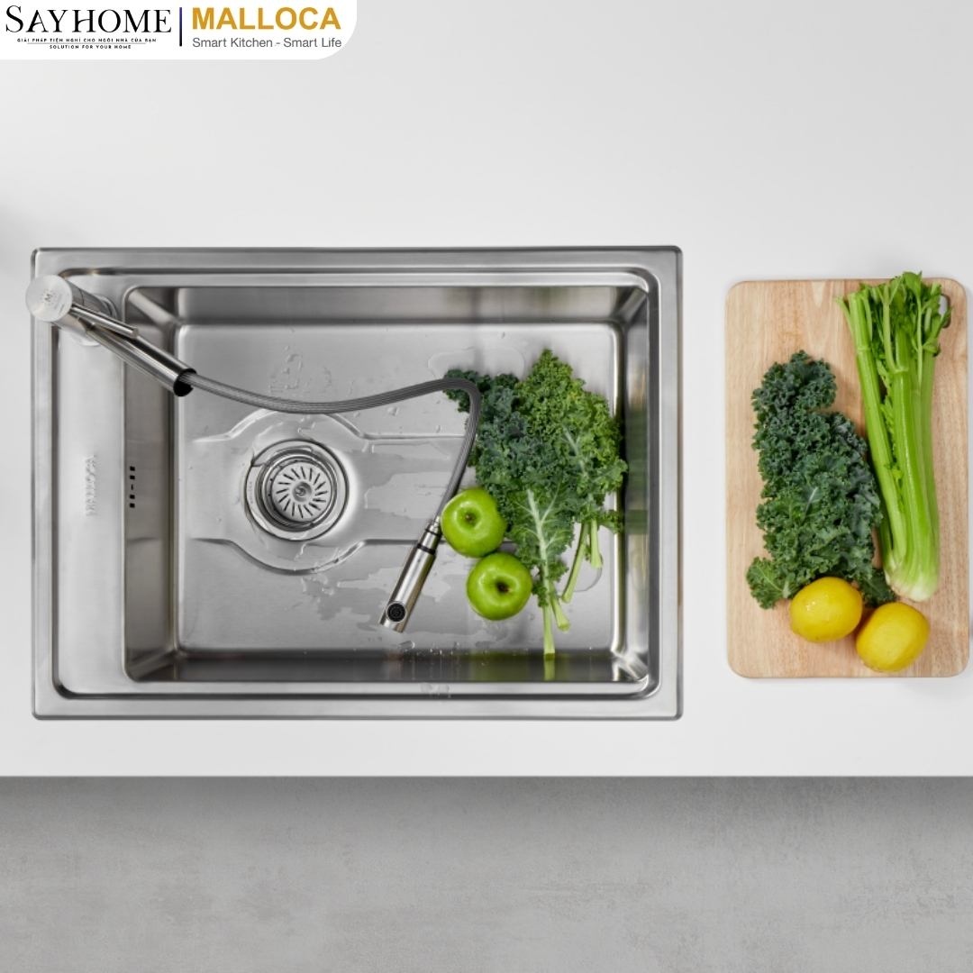 Chậu rửa chén inox Malloca MS 5066W tại thành phố Hồ Chí Minh