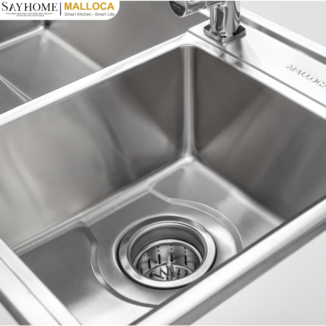 Chậu rửa chén inox Malloca MS 5082W tại thành phố Hồ Chí Minh