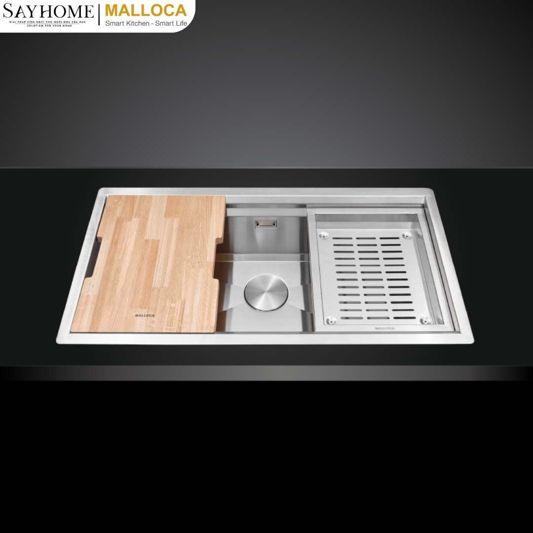Chậu rửa chén inox Malloca Slide MS 781 tại thành phố Hồ Chí Minh