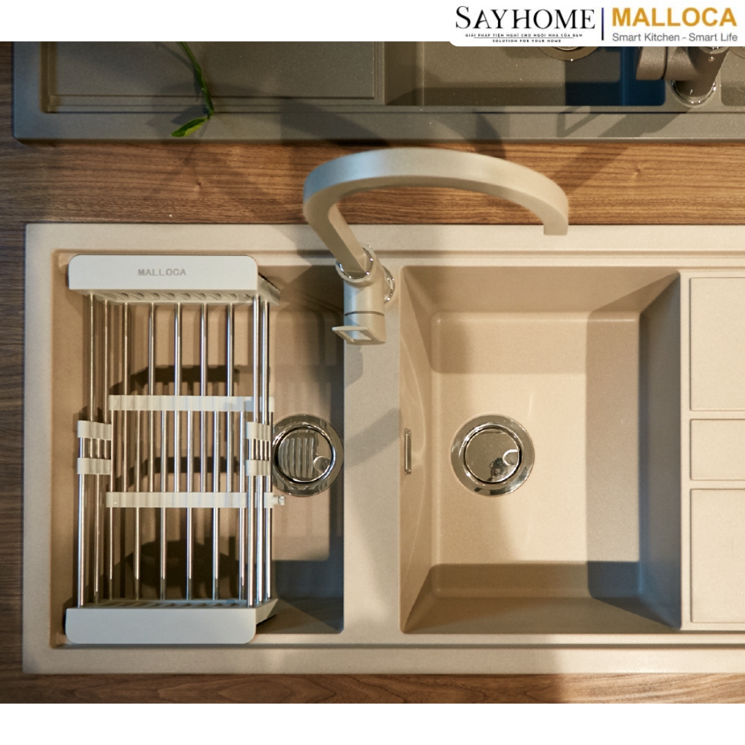Chậu rửa đá 2 ngăn Malloca BIANCO K-50062 tại thành phố Hồ Chí Minh