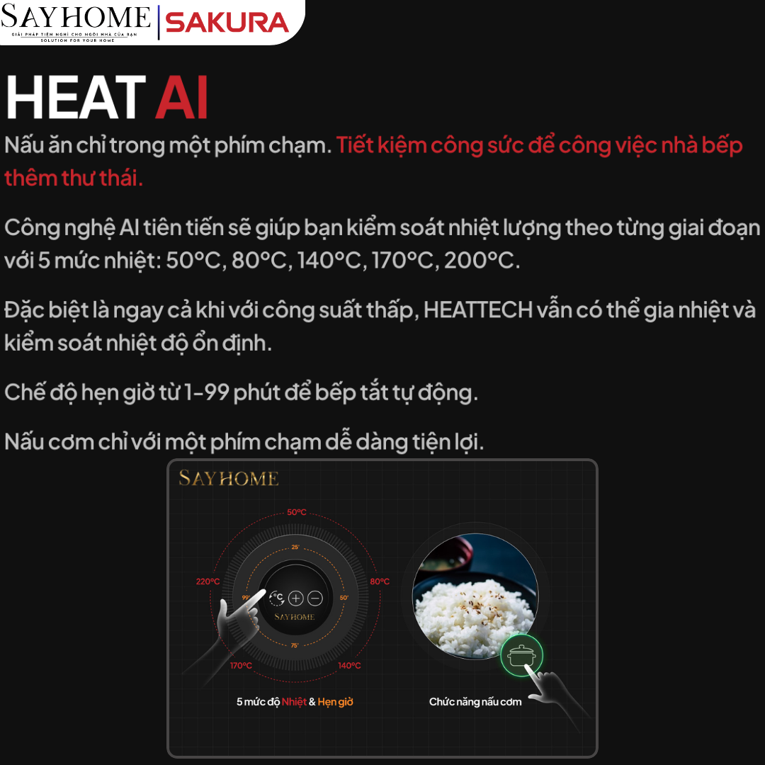 Bếp điện từ đôi SAKURA SE-3260B tại thành phố Hồ Chí Minh