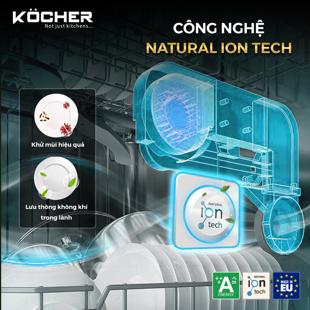Máy rửa bát Kocher KDEU 8866S8 Series 8 tại thành phố Hồ Chí Minh