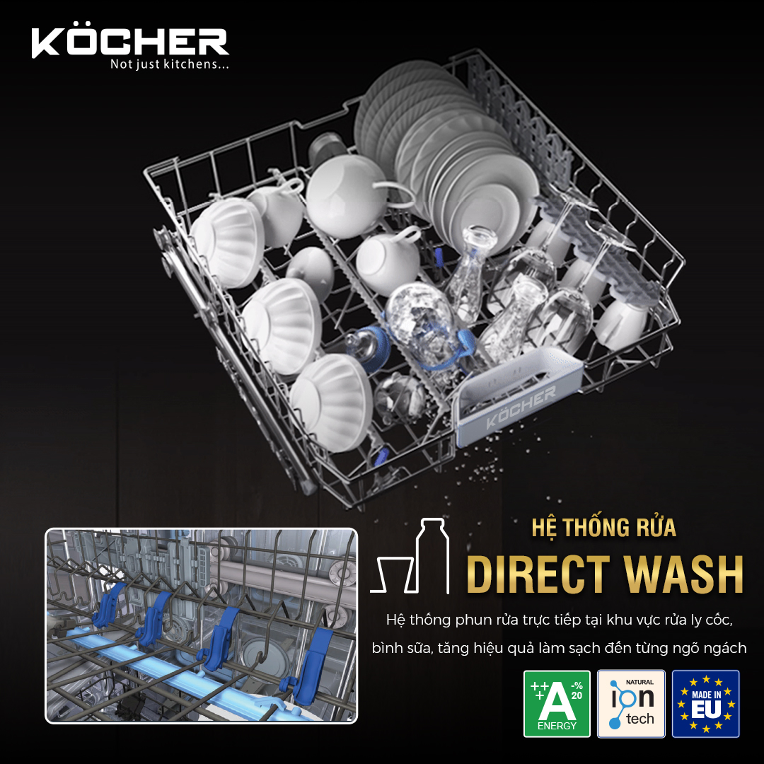 Máy rửa bát Kocher KDEU 8855S7 Series 7 tại thành phố Hồ Chí Minh