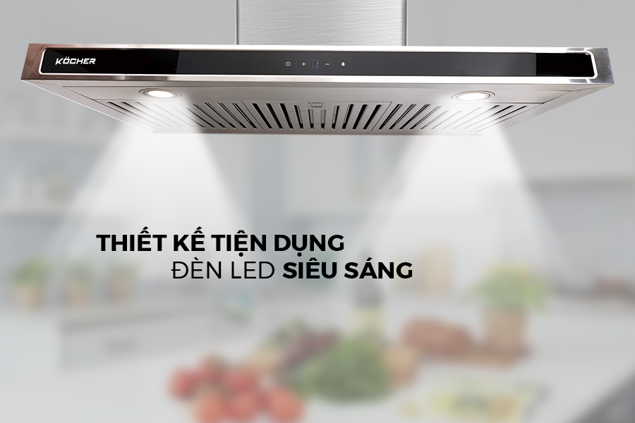 Máy hút mùi kính cong KOCHER K-225D tại thành phố Hồ Chí Minh