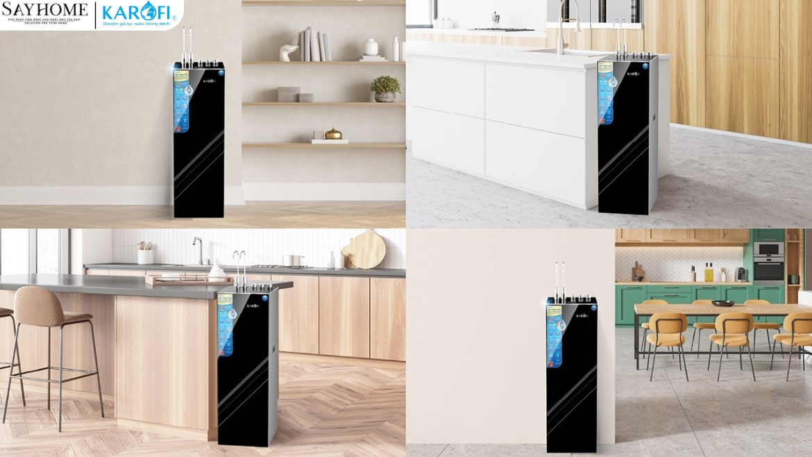 MÁY LỌC NƯỚC NÓNG LẠNH 12 LÕI LỌC KAROFI KAD-X69 -sayhome