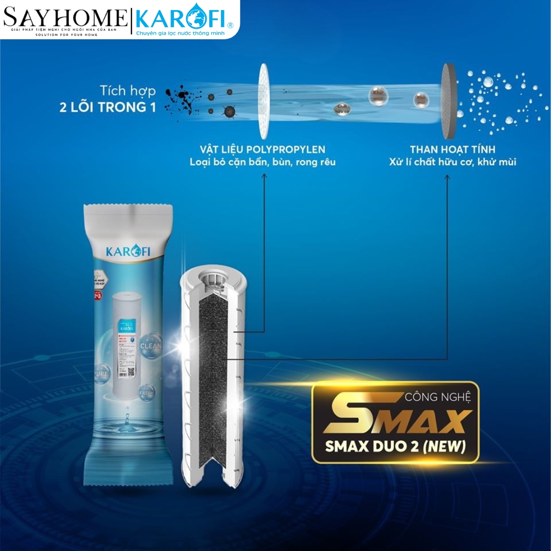 Lõi lọc Smax Duo 2 (New) bảo vệ kép Karofi tại thành phố Hồ Chí Minh