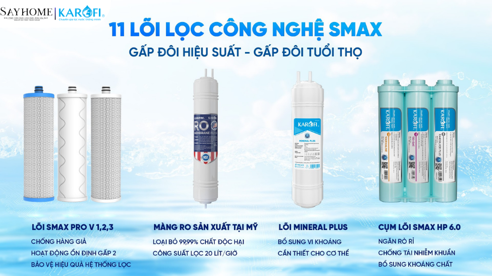 Máy lọc nước nóng lạnh tủ đứng 11 lõi lọc KAROFI KAD-D66S tại thành phố Hồ Chí Minh