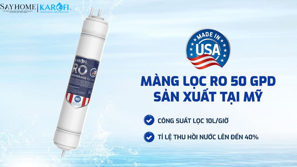 Máy lọc nước RO để gầm 10 lõi lọc KAROFI KAQ-U03 PRO - NEW 2025 tại thành phố Hồ Chí Minh