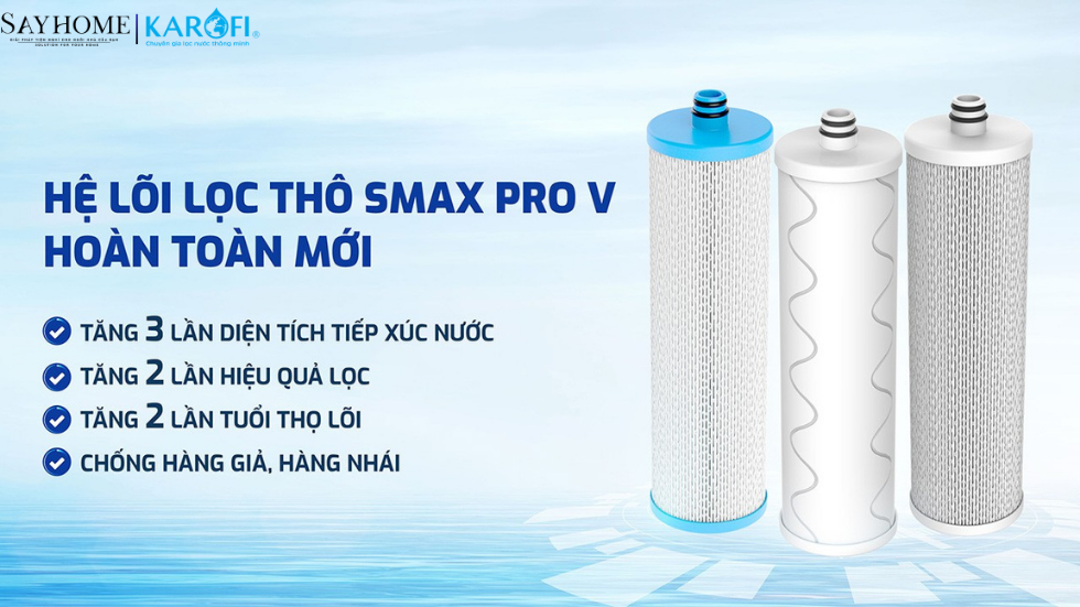 Máy lọc nước RO để gầm 10 lõi lọc KAROFI KAQ-U03 PRO - NEW 2025 tại thành phố Hồ Chí Minh