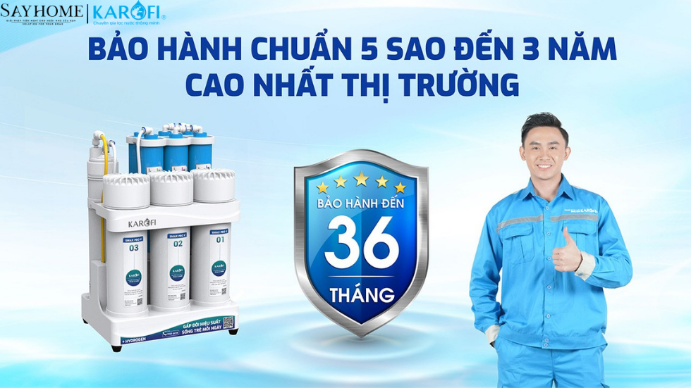 Máy lọc nước RO để gầm 10 lõi lọc KAROFI KAQ-U03 PRO - NEW 2025 tại thành phố Hồ Chí Minh