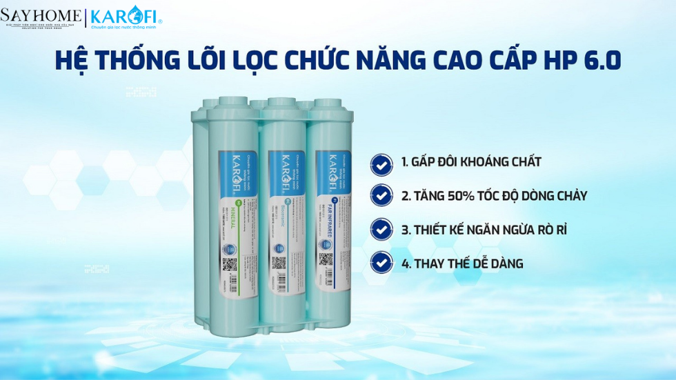 Máy lọc nước để gầm 10 lõi lọc KAROFI KAQ-U05 PRO - NEW 2025 tại thành phố Hồ Chí Minh