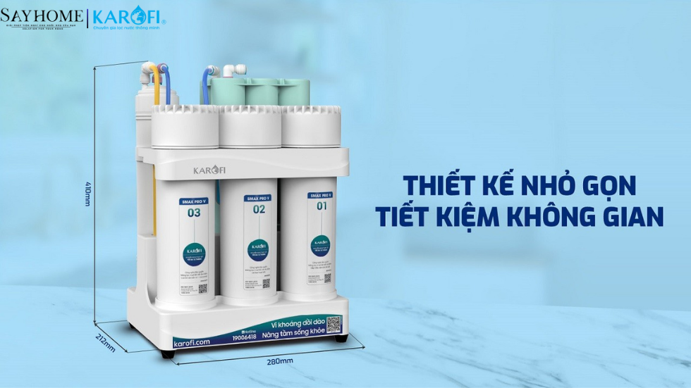 Máy lọc nước để gầm 10 lõi lọc KAROFI KAQ-U05 PRO - NEW 2025 tại thành phố Hồ Chí Minh