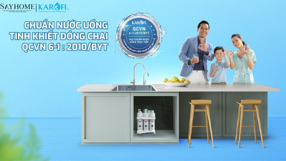 Máy lọc nước để gầm 10 lõi lọc KAROFI KAQ-U05 PRO - NEW 2025 tại thành phố Hồ Chí Minh