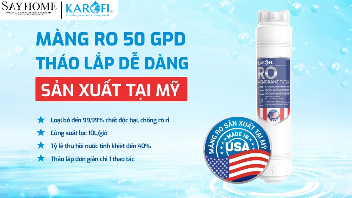 MÁY LỌC NƯỚC NÓNG LẠNH 12 LÕI LỌC KAROFI KAD-X59-sayhome