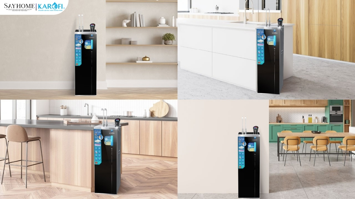 Máy lọc nước nóng lạnh Hydro-ion kiềm 13 lõi lọc Karofi KAE-S88 PROMAX tại thành phố Hò Chí Minh