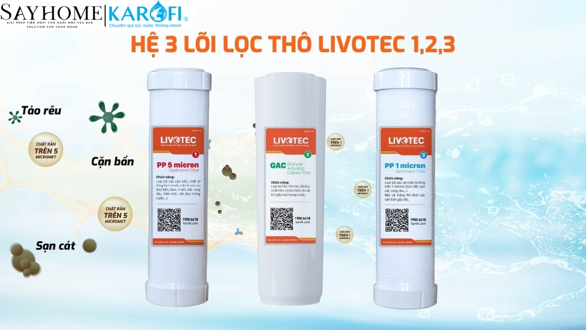 Máy lọc nước tủ đứng 10 lõi RO Karofi Livotec 616 tại thành phố Hồ Chí Minh
