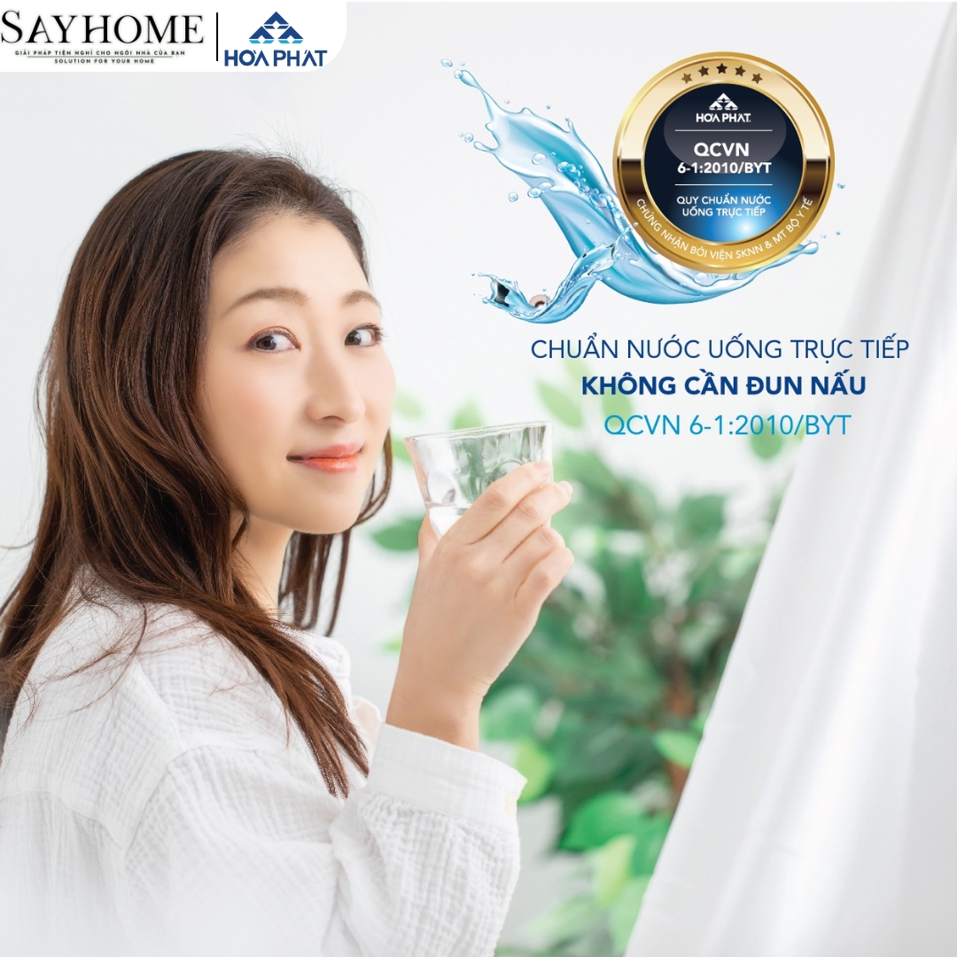 MÁY LỌC NƯỚC RO TỦ ĐỨNG HÒA PHÁT VỚI 10 LÕI LỌC HPR532 sayhome
