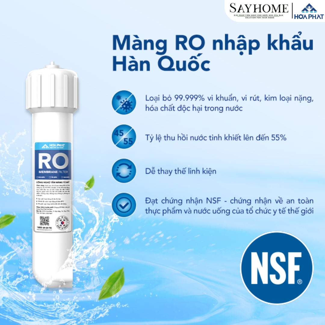 MÁY LỌC NƯỚC RO TỦ ĐỨNG HÒA PHÁT VỚI 10 LÕI LỌC HPR556 sayhome