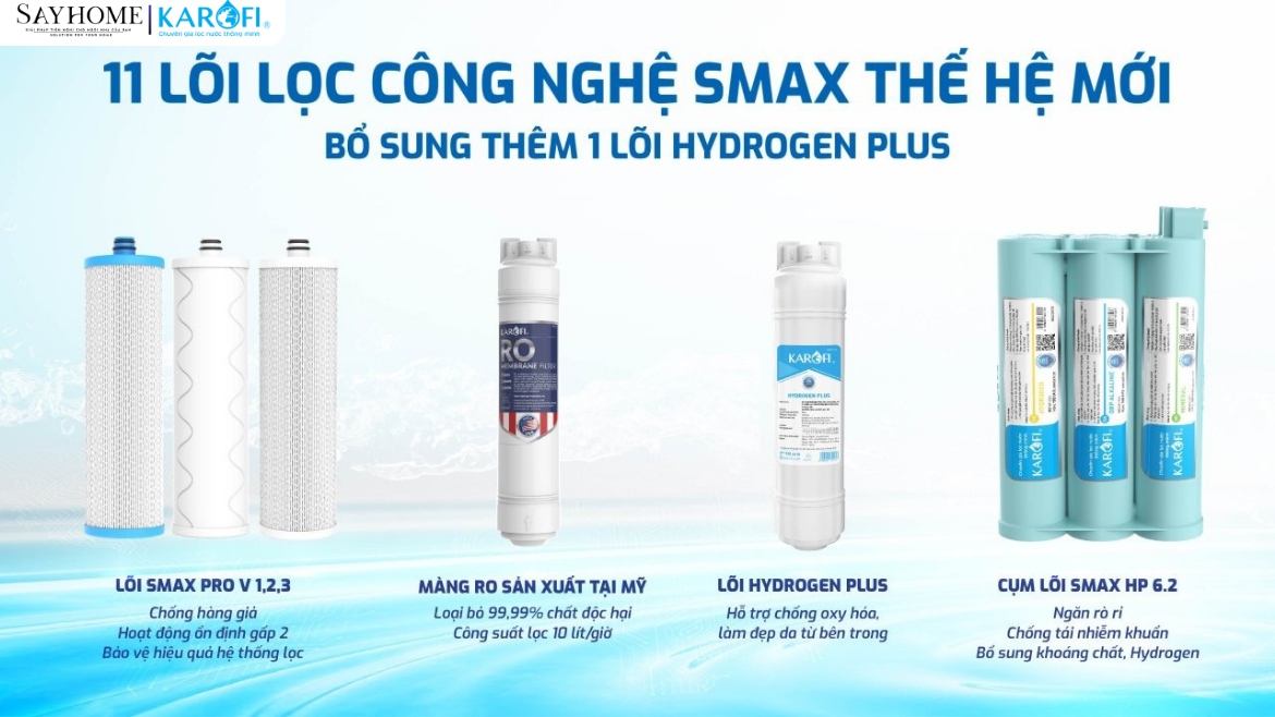Máy lọc nước tủ đứng RO Karofi 11 lõi lọc KAQ-D20 tại thành phố Hồ Chí Minh