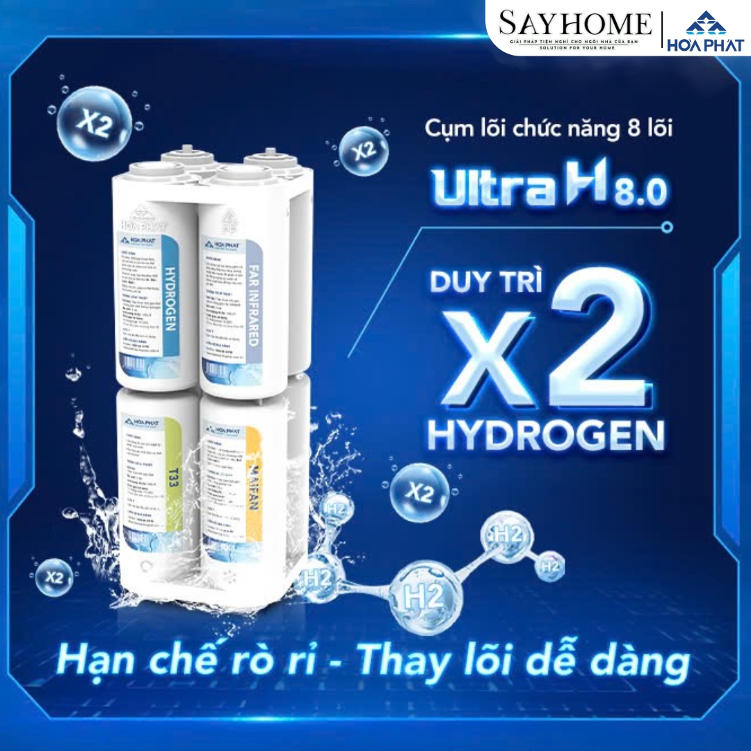 MÁY LỌC NƯỚC RO TỦ ĐỨNG HÒA PHÁT VỚI 12 LÕI LỌC HPR559 SAYHOME
