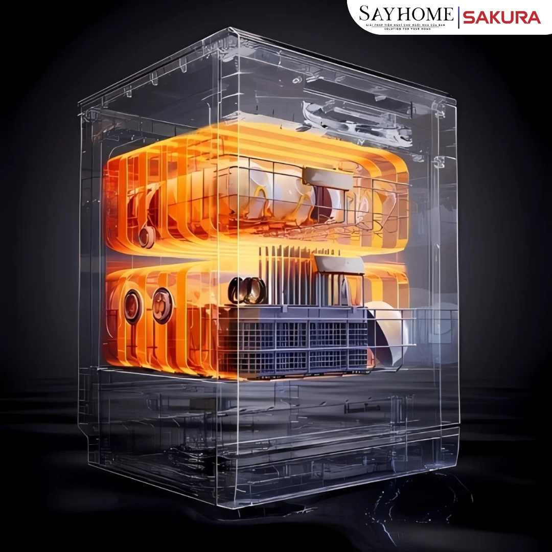 Máy rửa chén 17 bộ đồ ăn Châu Âu SAKURA SCE-W1701 tại thành phố Hồ Chí Minh